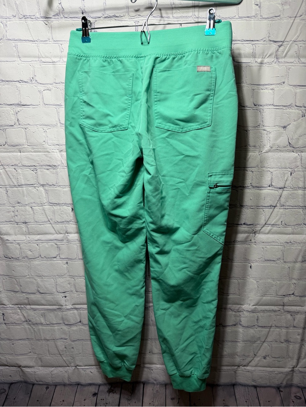Figs Womens Uman High-Rise Jogger Scrub Pant Green Blue Sz S Nurse Medical - Picture 7 of 7